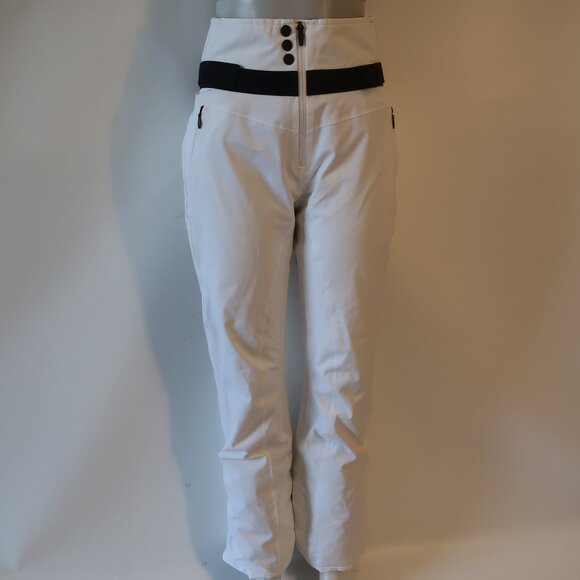 Womens Bogner Fire + Ice White Black Ankle Zip Borja Ski Pants 10 - Picture 3 of 15